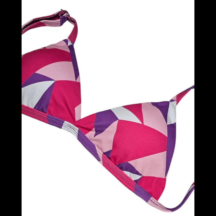 Abstract purple mood 2 piece bikini set - Beeluxxe