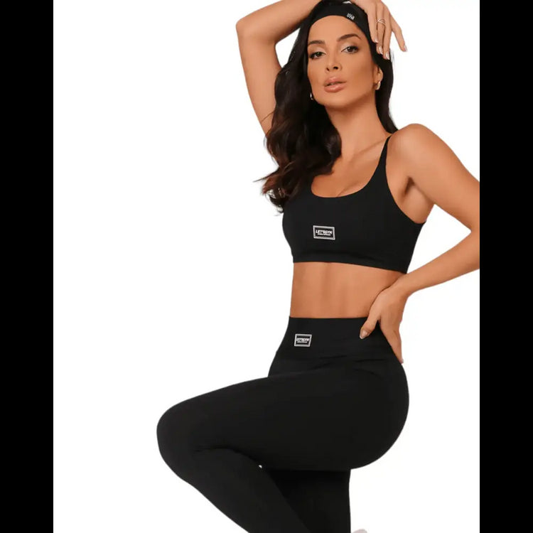 Basic Mood Top and Bottom 2-Piece Set | Brazilian Activewear for Style & Support - Beeluxxe