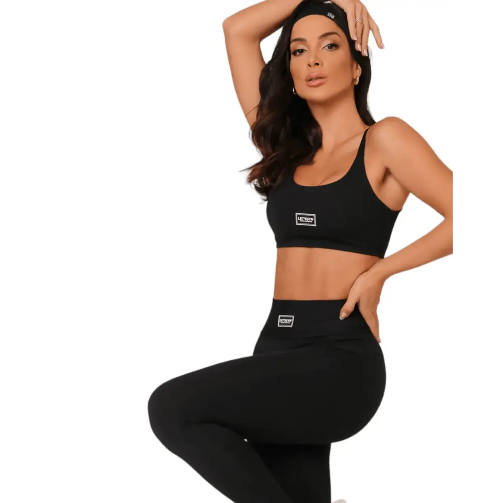 Basic Mood Top and Bottom 2-Piece Set | Brazilian Activewear for Style & Support - Beeluxxe