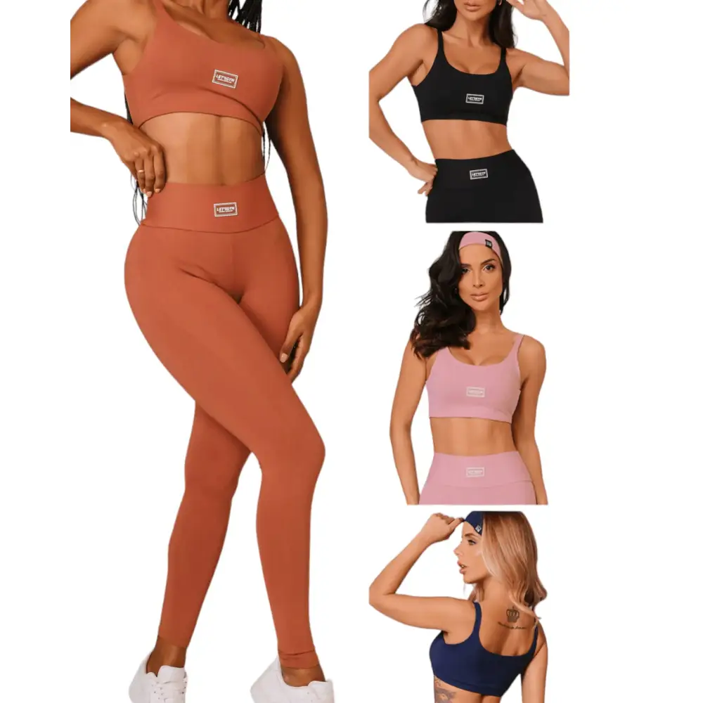 Basic Mood Top and Bottom 2-Piece Set | Brazilian Activewear for Style & Support - Beeluxxe