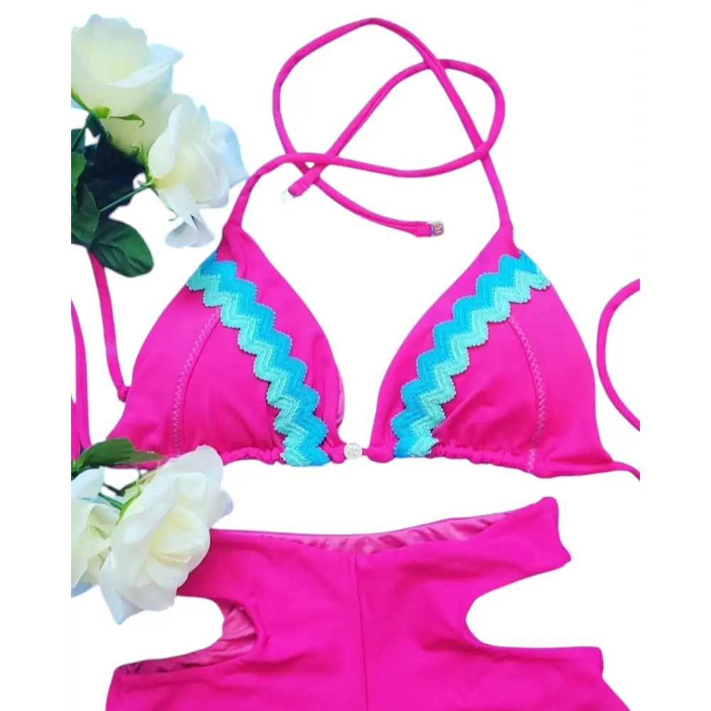 Charming pink bikini set - Beeluxxe