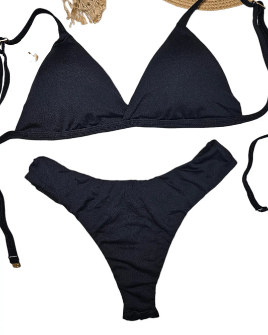 Classic black bikini set - Beeluxxe