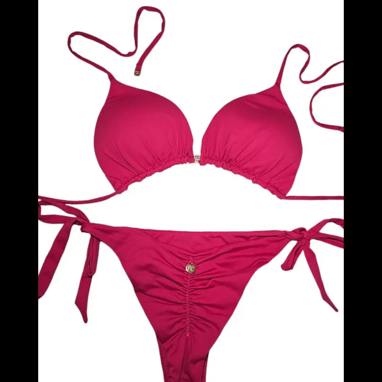 Hot pink 2 piece bikini set - Beeluxxe