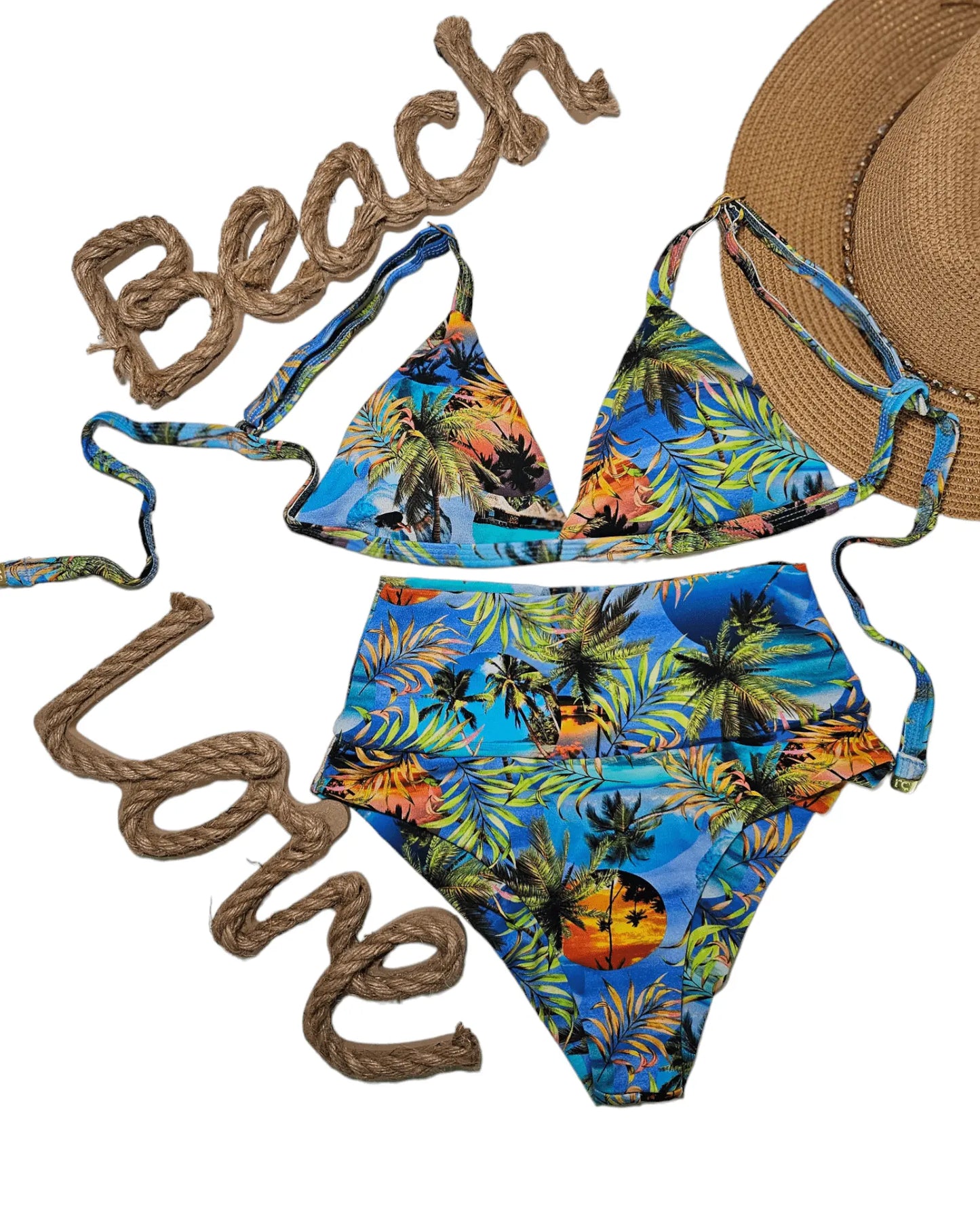 Island love bikini set - Beeluxxe