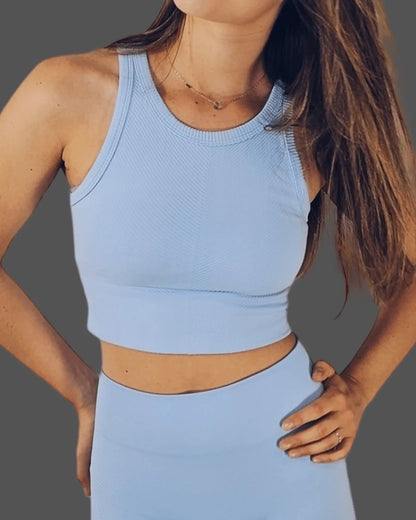 Nikibiki highneck Crop Top - Beeluxxe