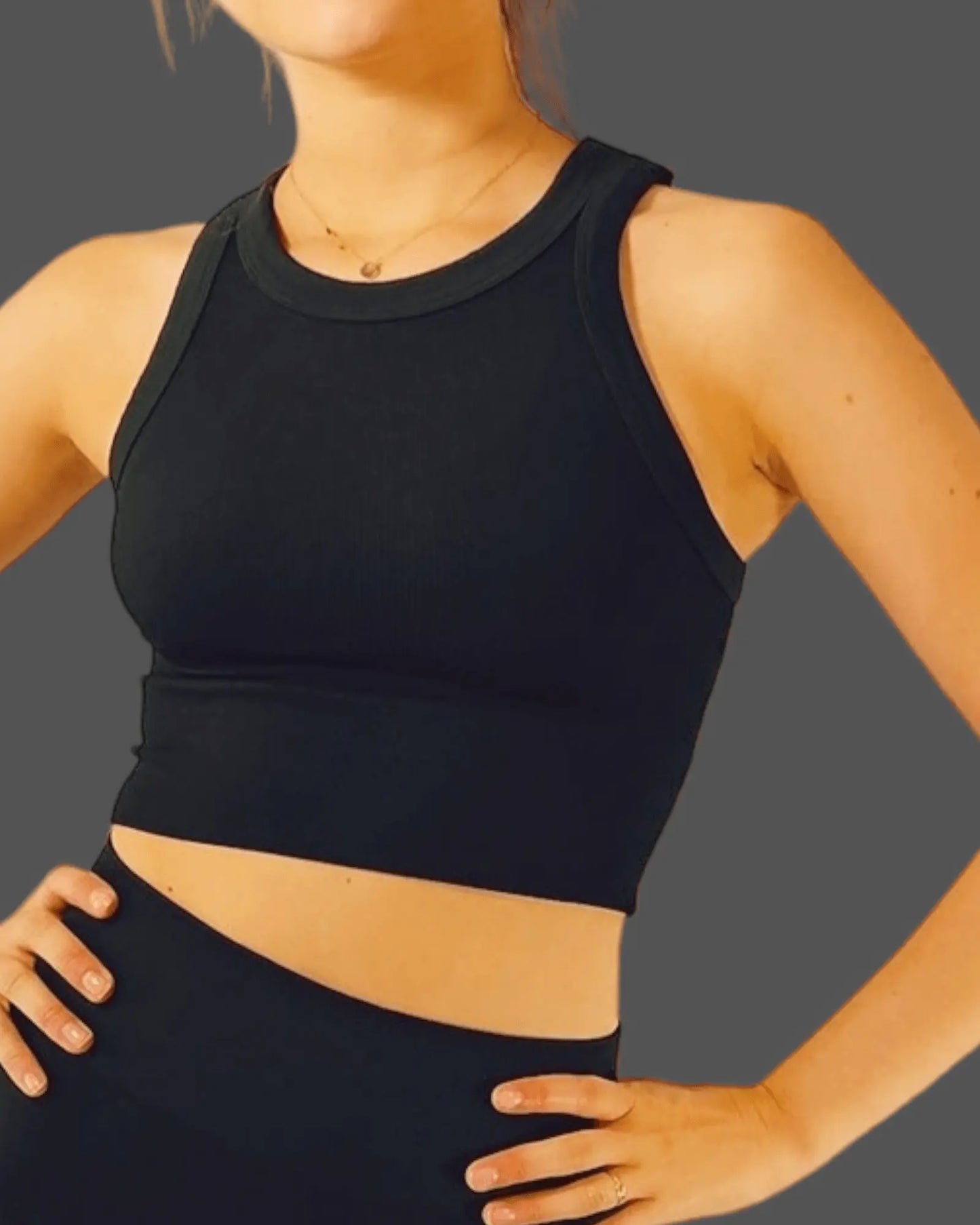 Nikibiki highneck Crop Top - Beeluxxe