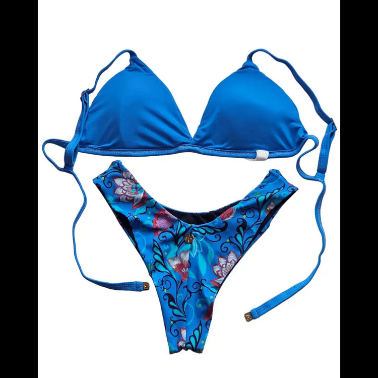 Ocean blue 2 piece bikini set - Beeluxxe