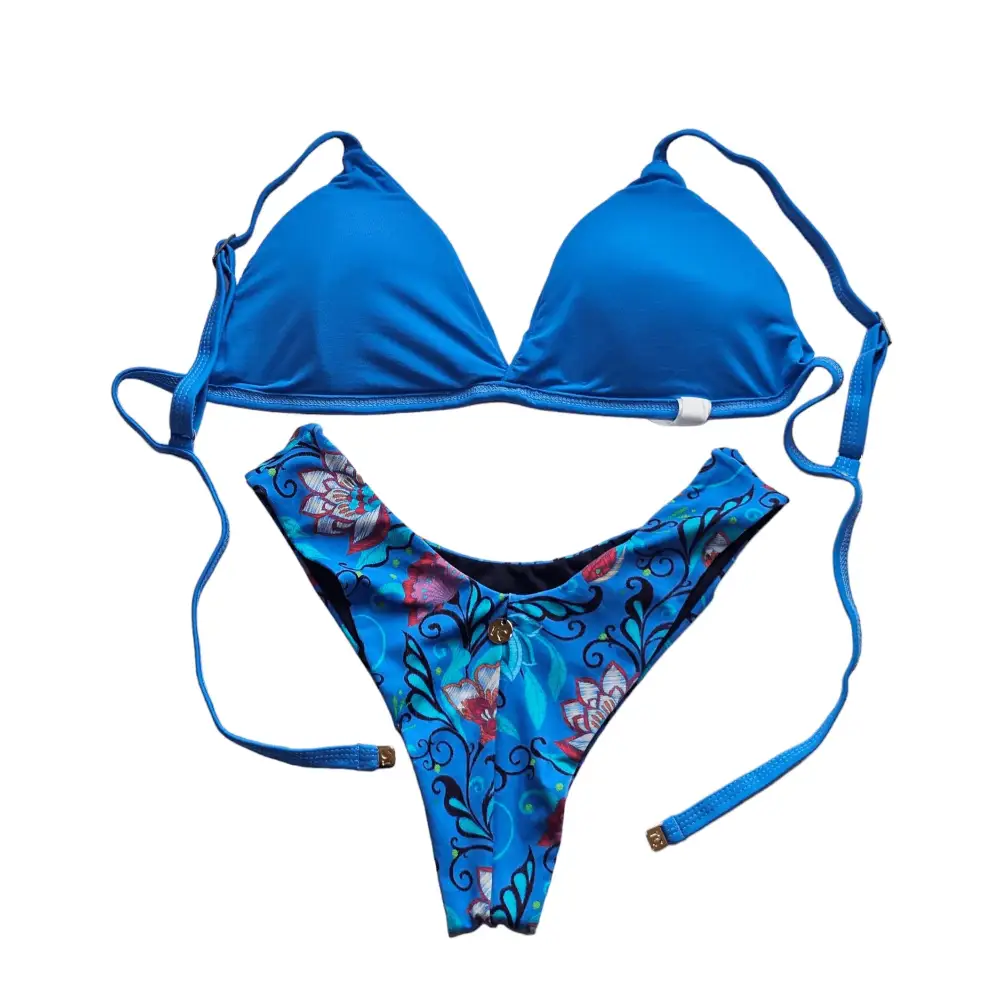 Ocean blue 2 piece bikini set - Beeluxxe