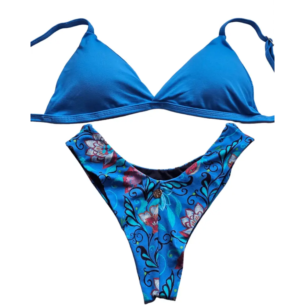 Ocean blue 2 piece bikini set - Beeluxxe