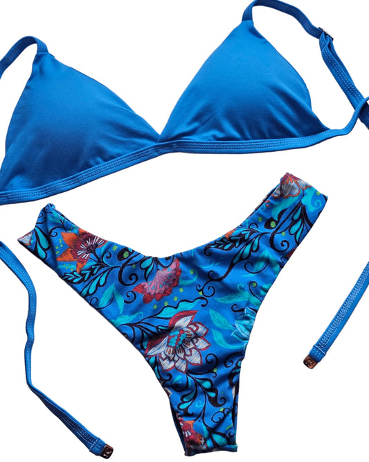 Ocean blue bikini set - Beeluxxe