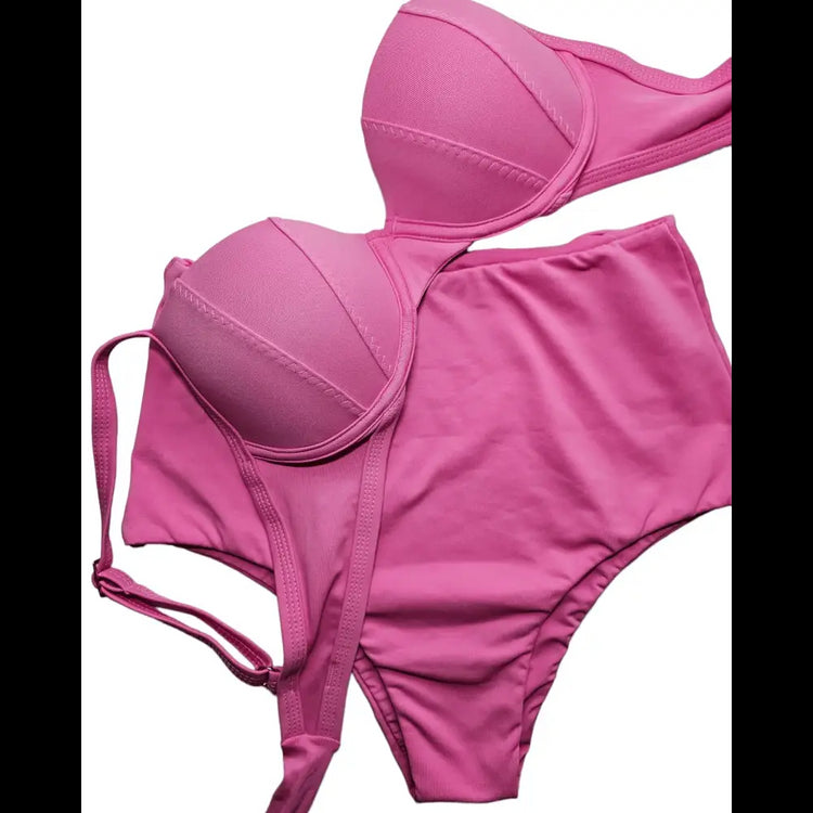 Pink Barbie Two-Piece Brazilian Bikini - Beeluxxe