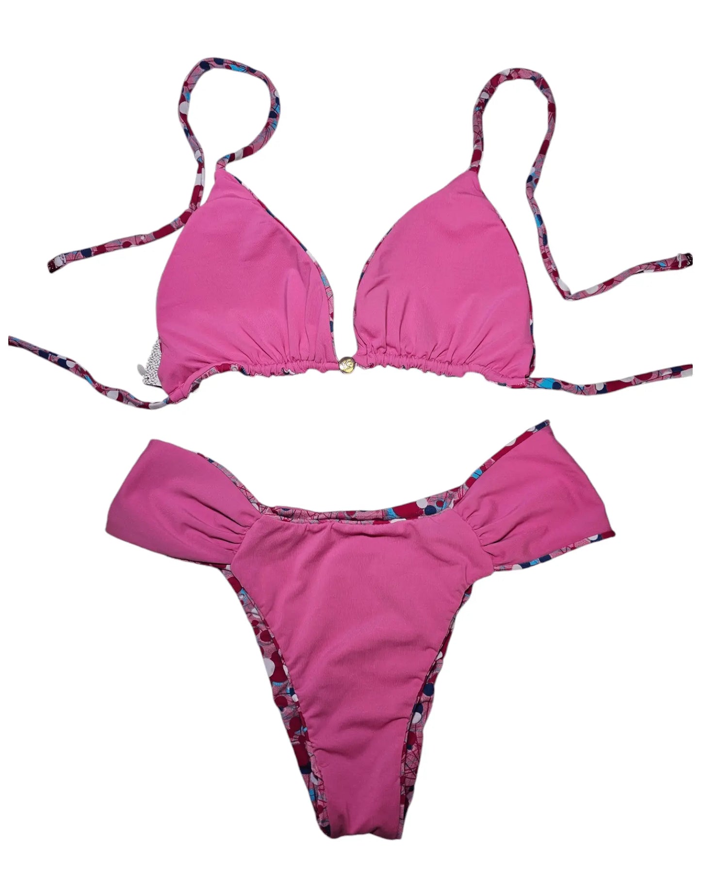 Pink fun 2 piece bikini set - Beeluxxe