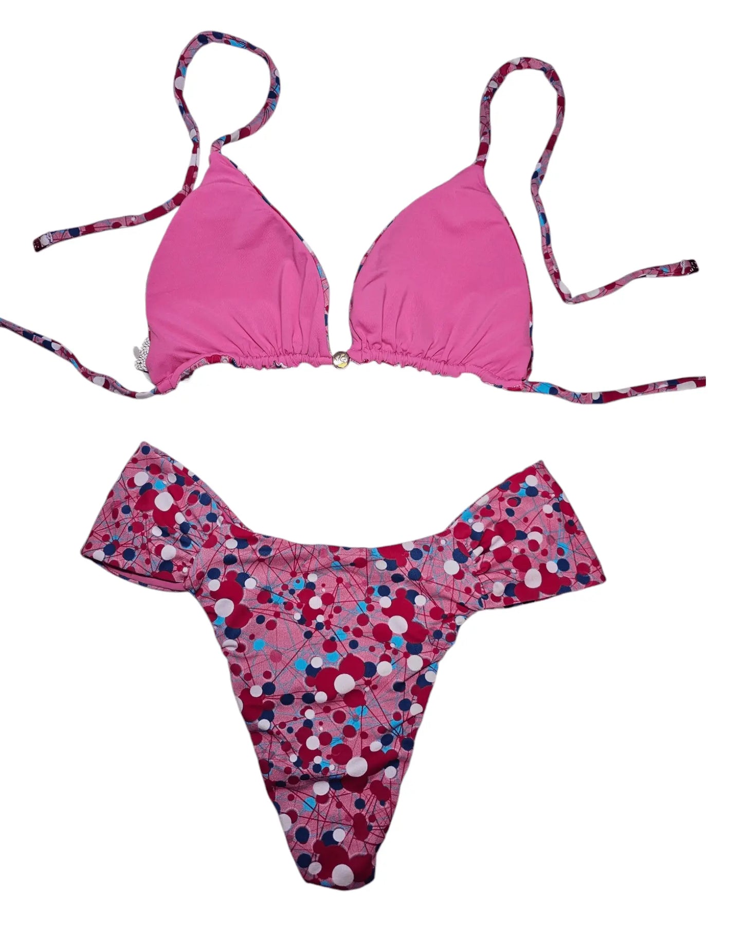 Pink fun 2 piece bikini set - Beeluxxe