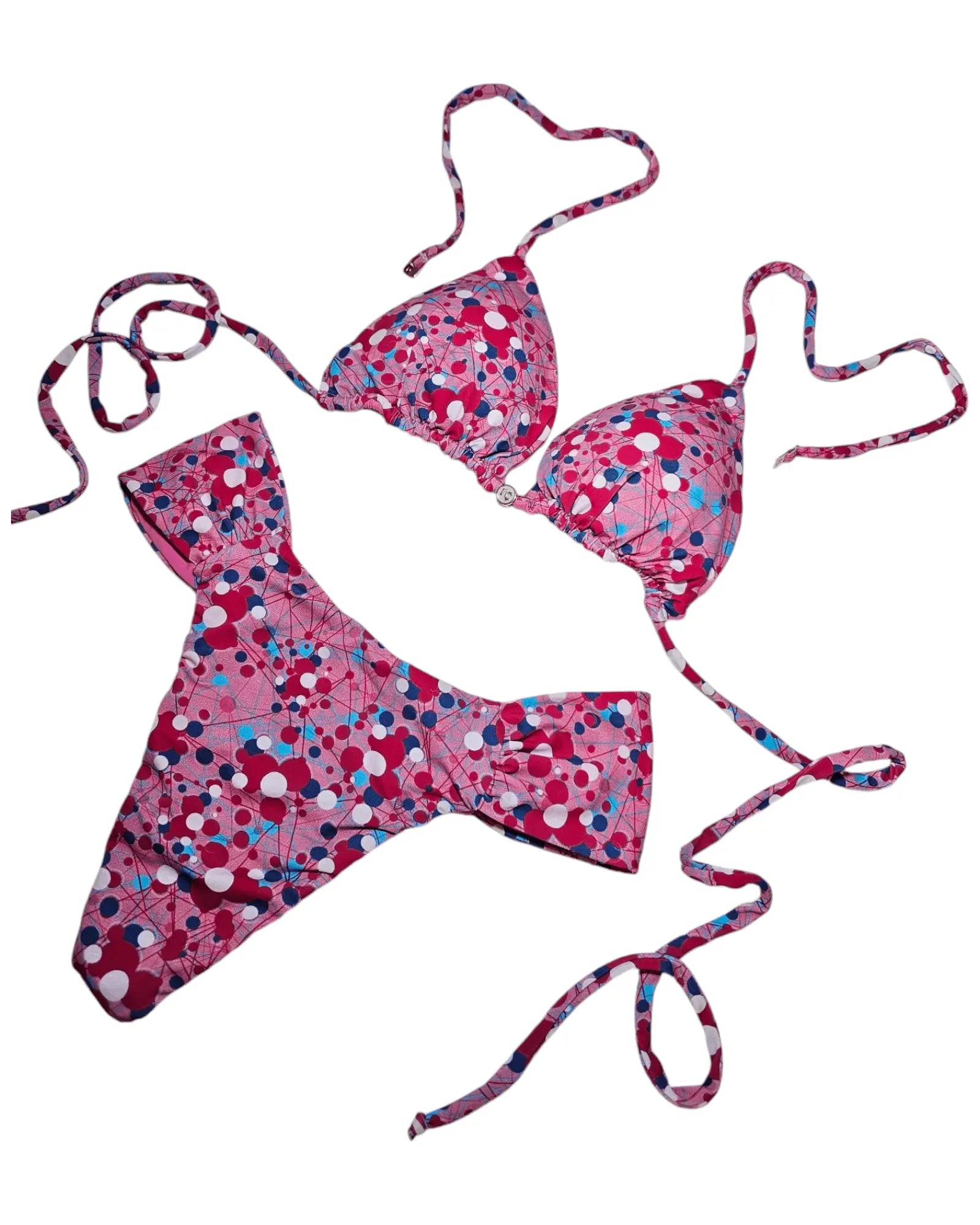 Pink fun 2 piece bikini set - Beeluxxe