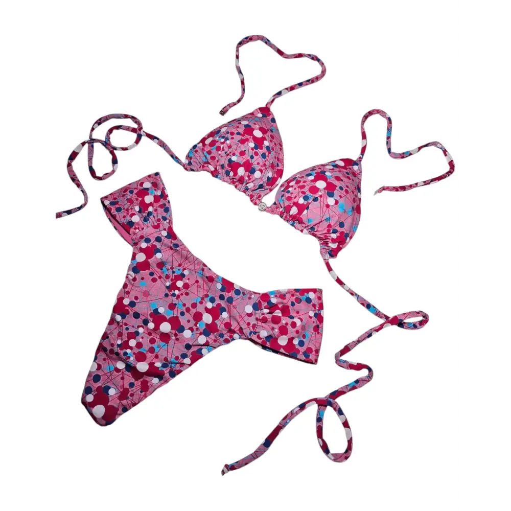 Pink fun 2 piece bikini set - Beeluxxe