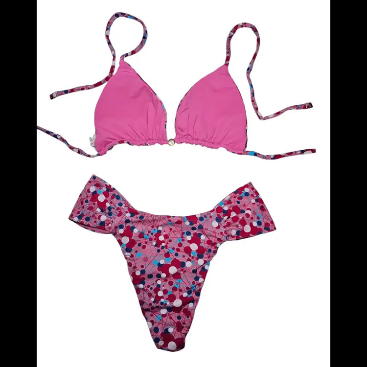 Pink fun 2 piece bikini set - Beeluxxe