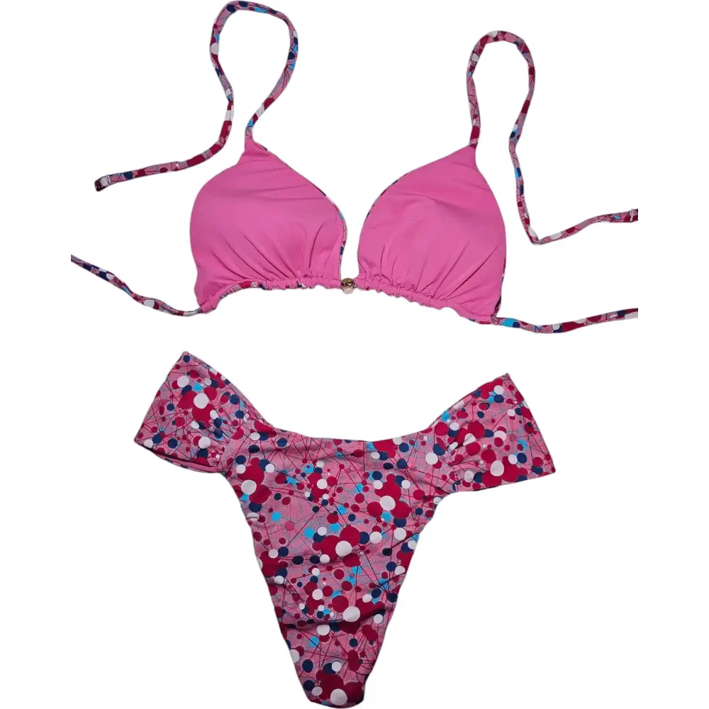 Pink fun 2 piece bikini set - Beeluxxe