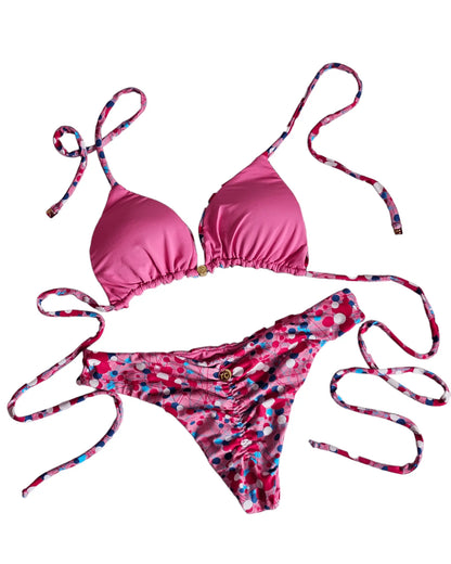 Pink 🩷 mix love bikini set - Beeluxxe