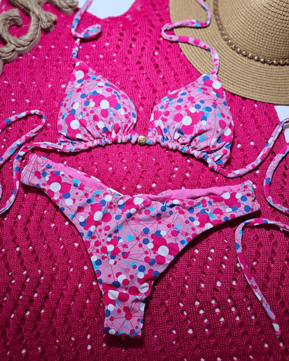 Pink 🩷 mix love bikini set - Beeluxxe