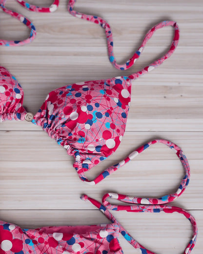 Pink 🩷 mix love bikini set - Beeluxxe