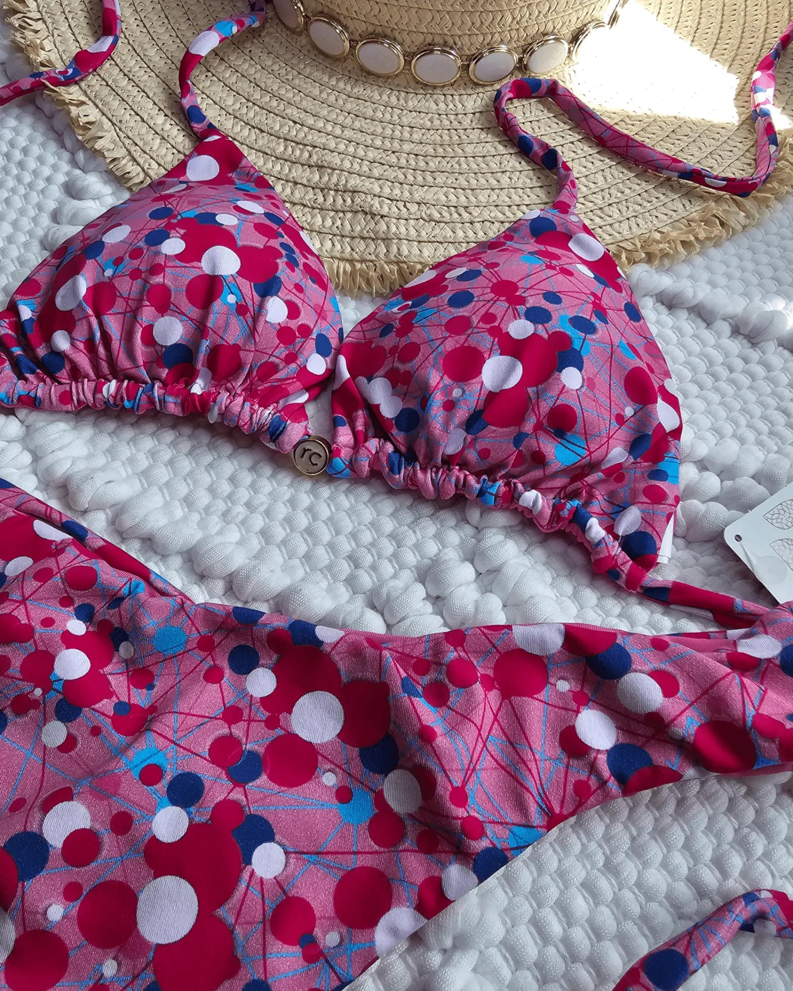 Pink 🩷 mix love bikini set - Beeluxxe