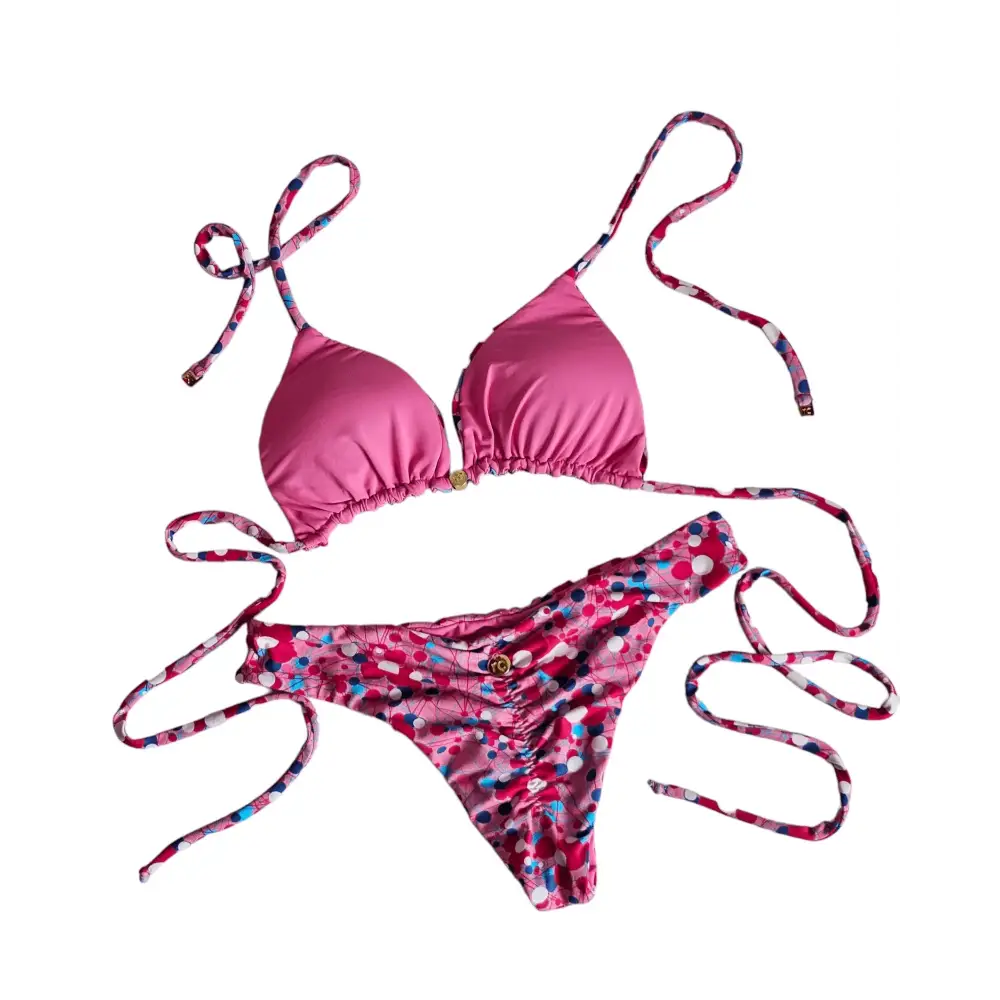 Pink 🩷 mix love bikini set - Beeluxxe