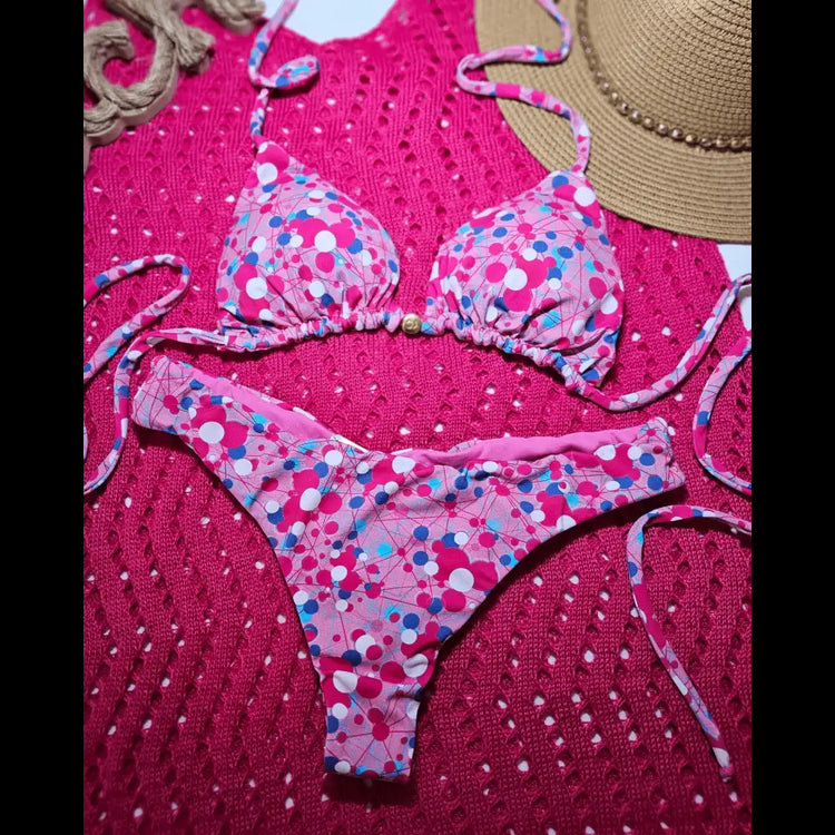 Pink 🩷 mix love bikini set - Beeluxxe