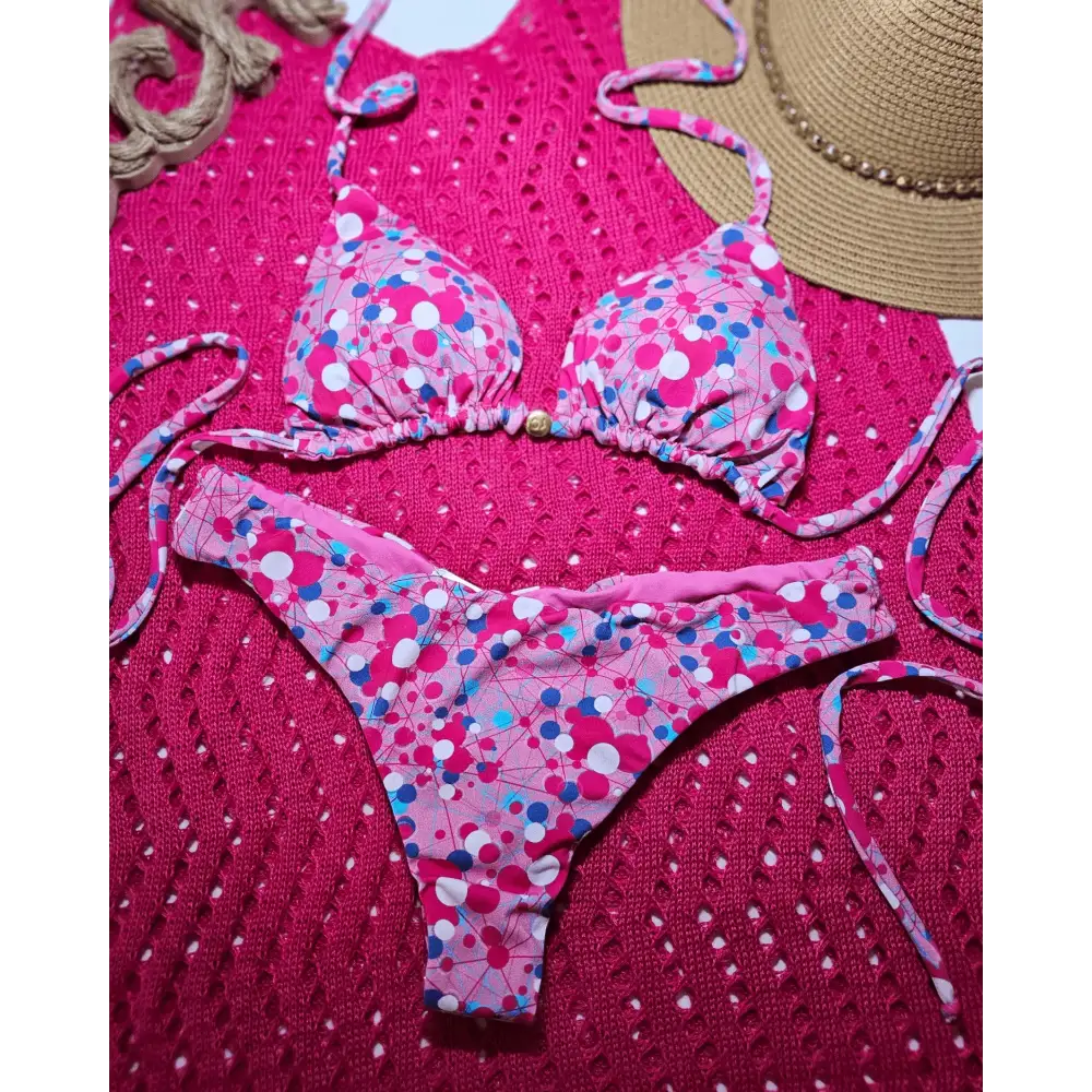 Pink 🩷 mix love bikini set - Beeluxxe