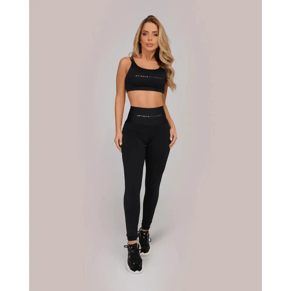 Sculpting Leggings and High-Support Sports Bra Set - Beeluxxe