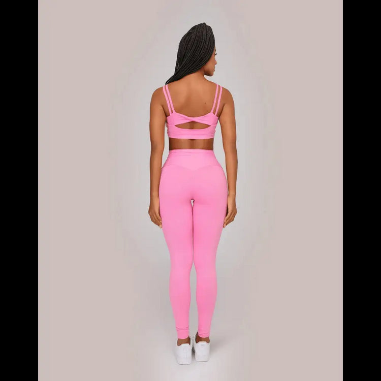 Sculpting Leggings and High-Support Sports Bra Set - Beeluxxe