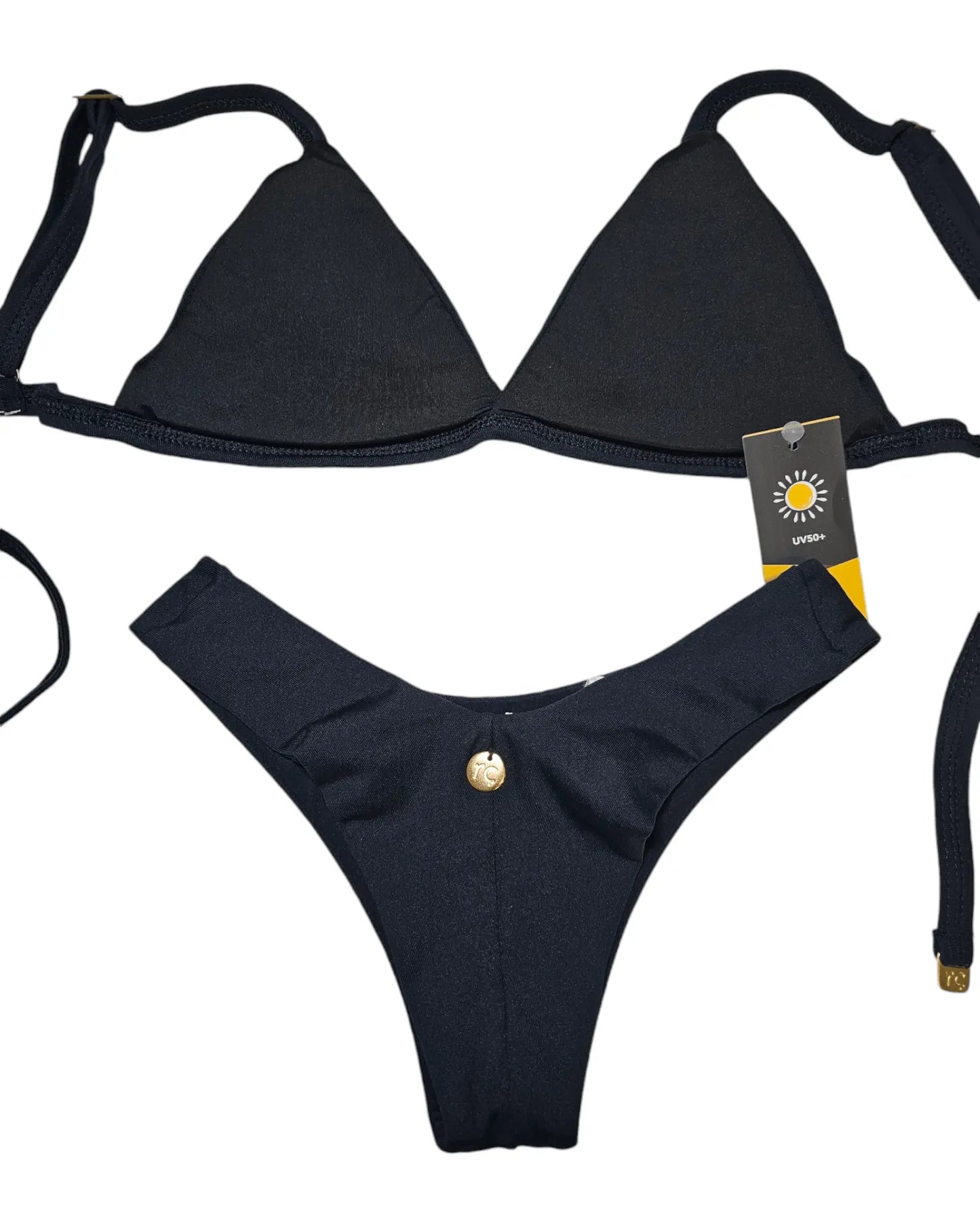 Super classic black 2 piece bikini set - Beeluxxe