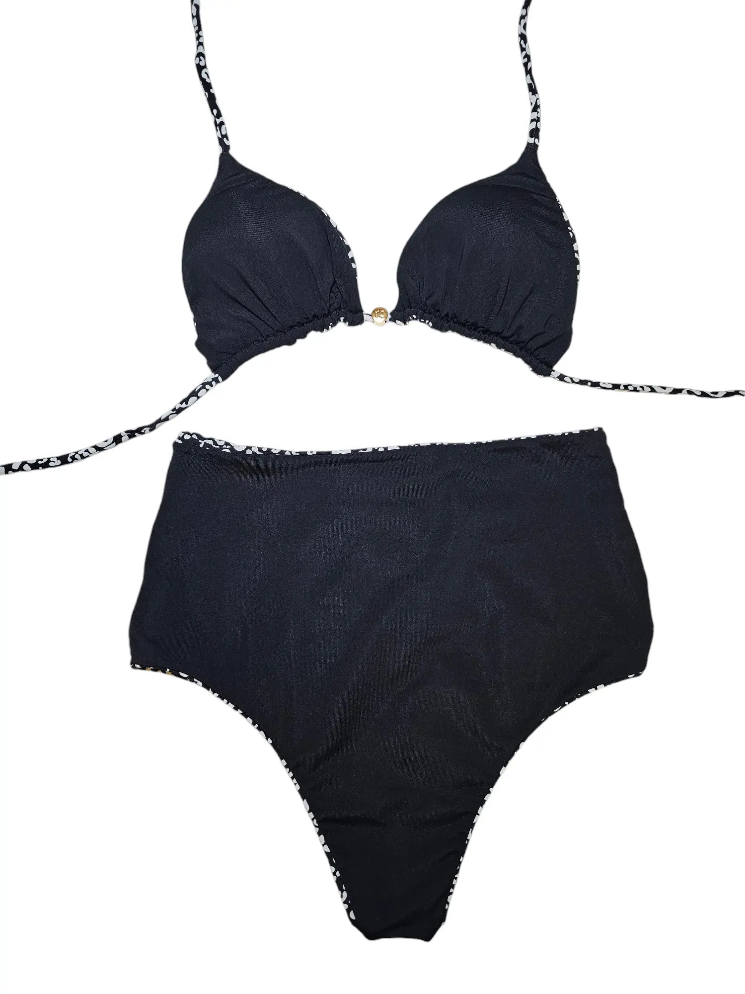 Texas fun High waist 2 piece bikini set - Beeluxxe