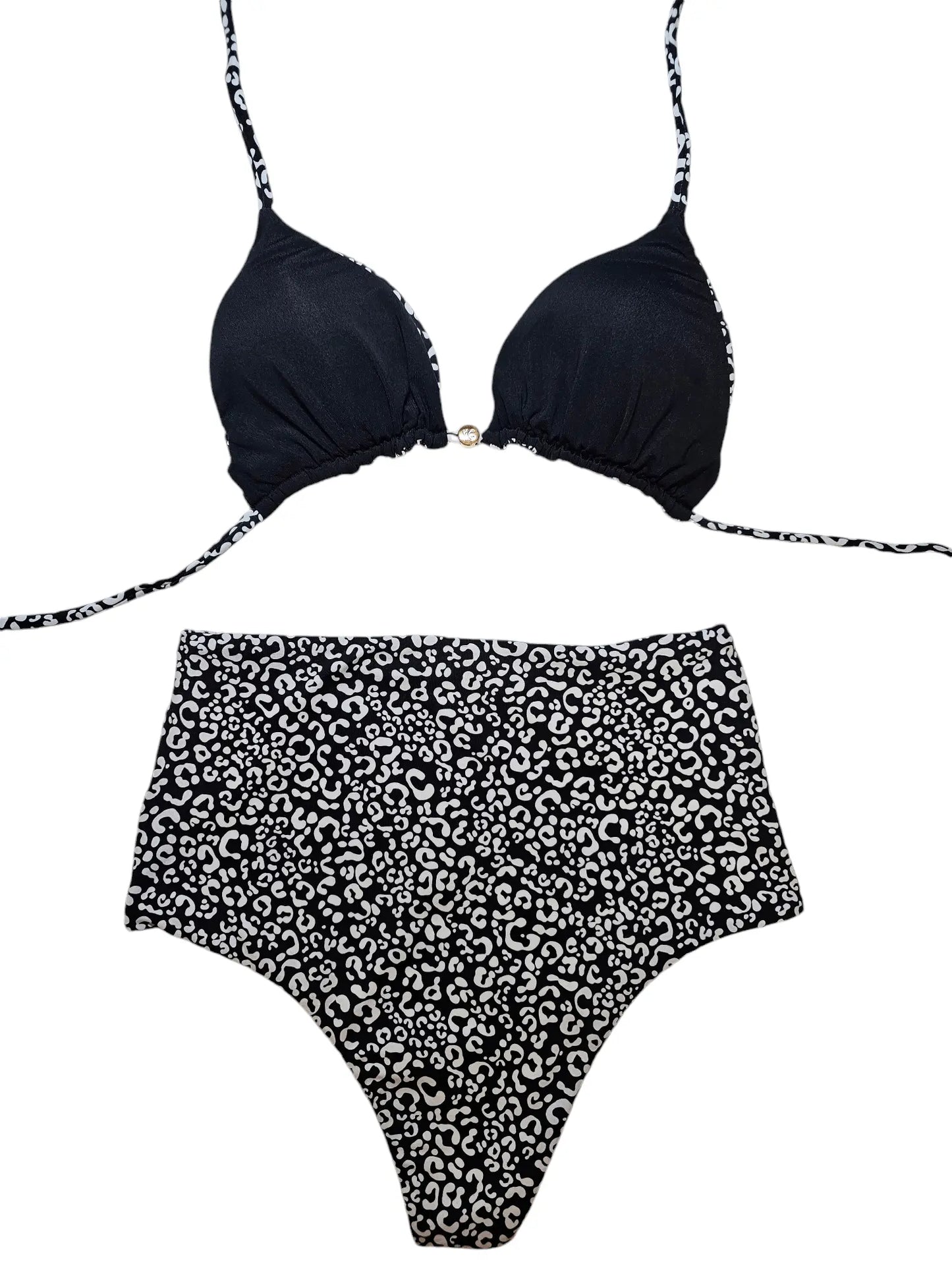 Texas fun High waist 2 piece bikini set - Beeluxxe