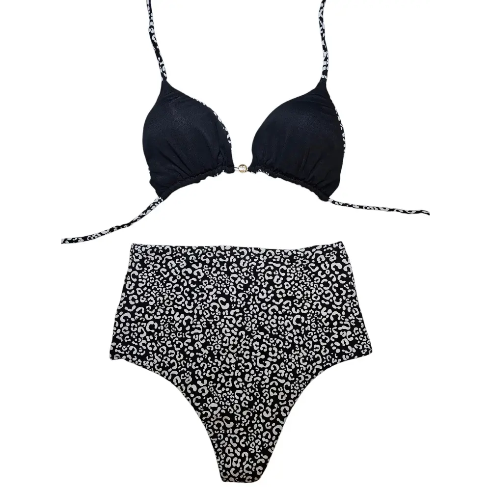 Texas fun High waist 2 piece bikini set - Beeluxxe