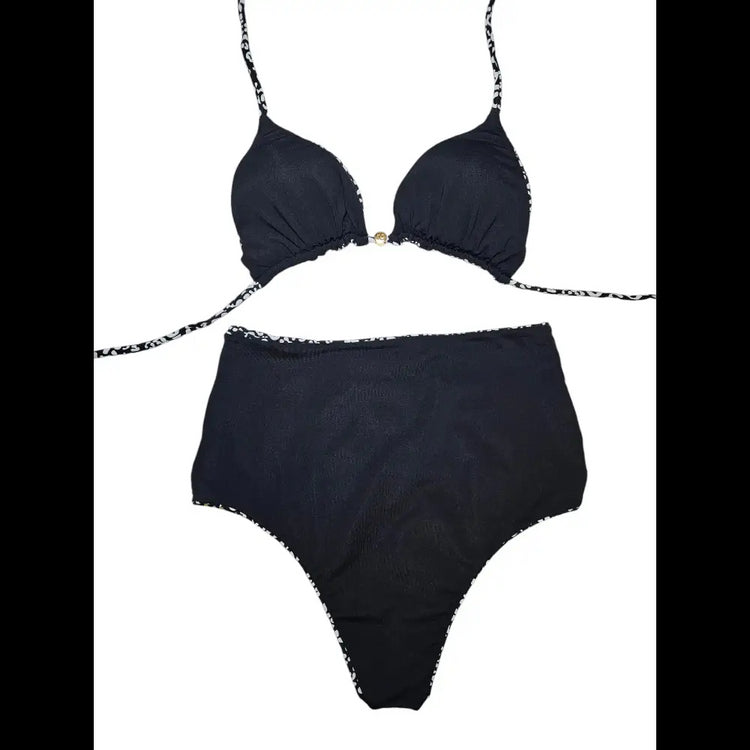 Texas fun High waist 2 piece bikini set - Beeluxxe